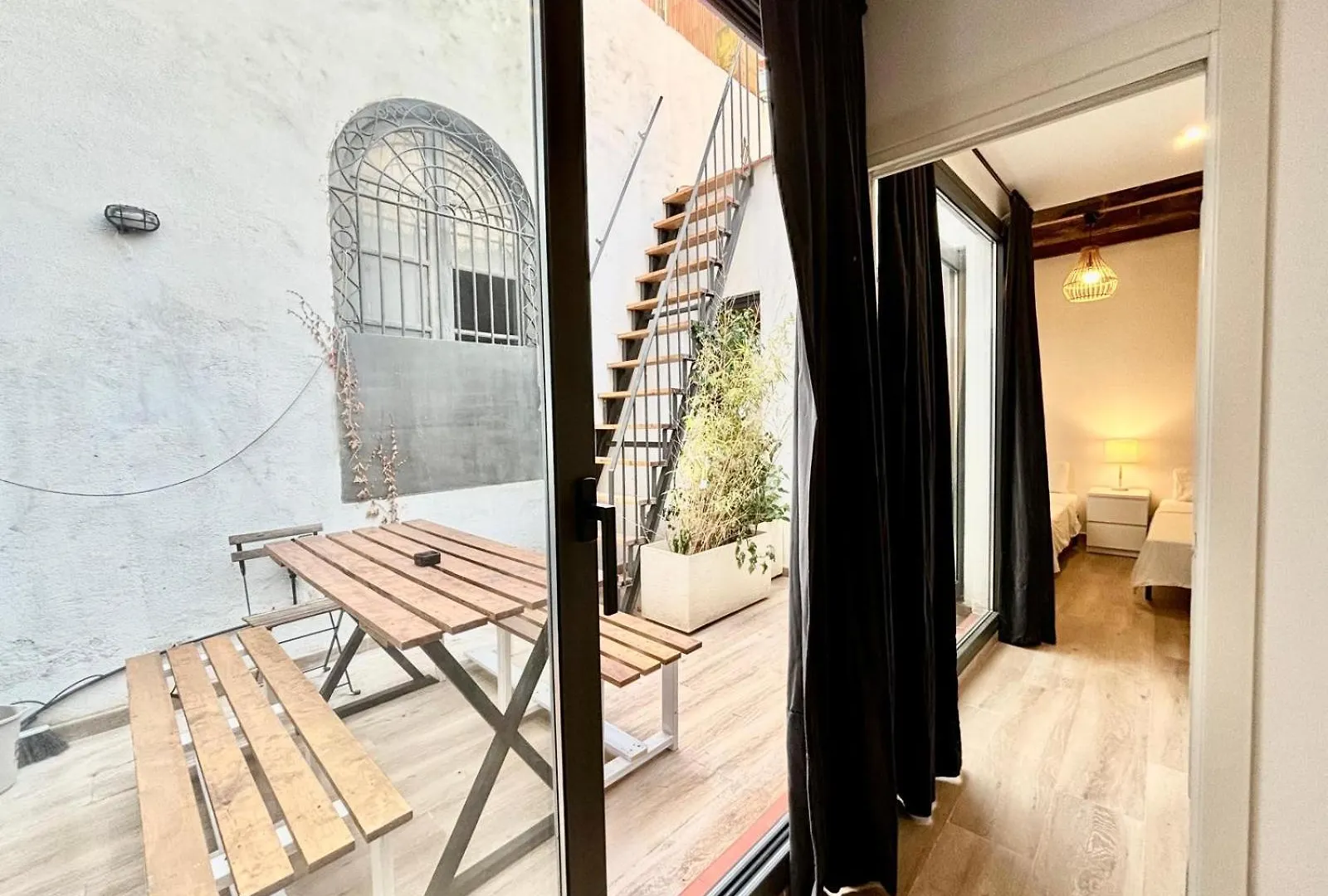 ברצלונה Piso Con Dos Habitaciones Con Camas Dobles Y Terrazas En El Poblenou דירה