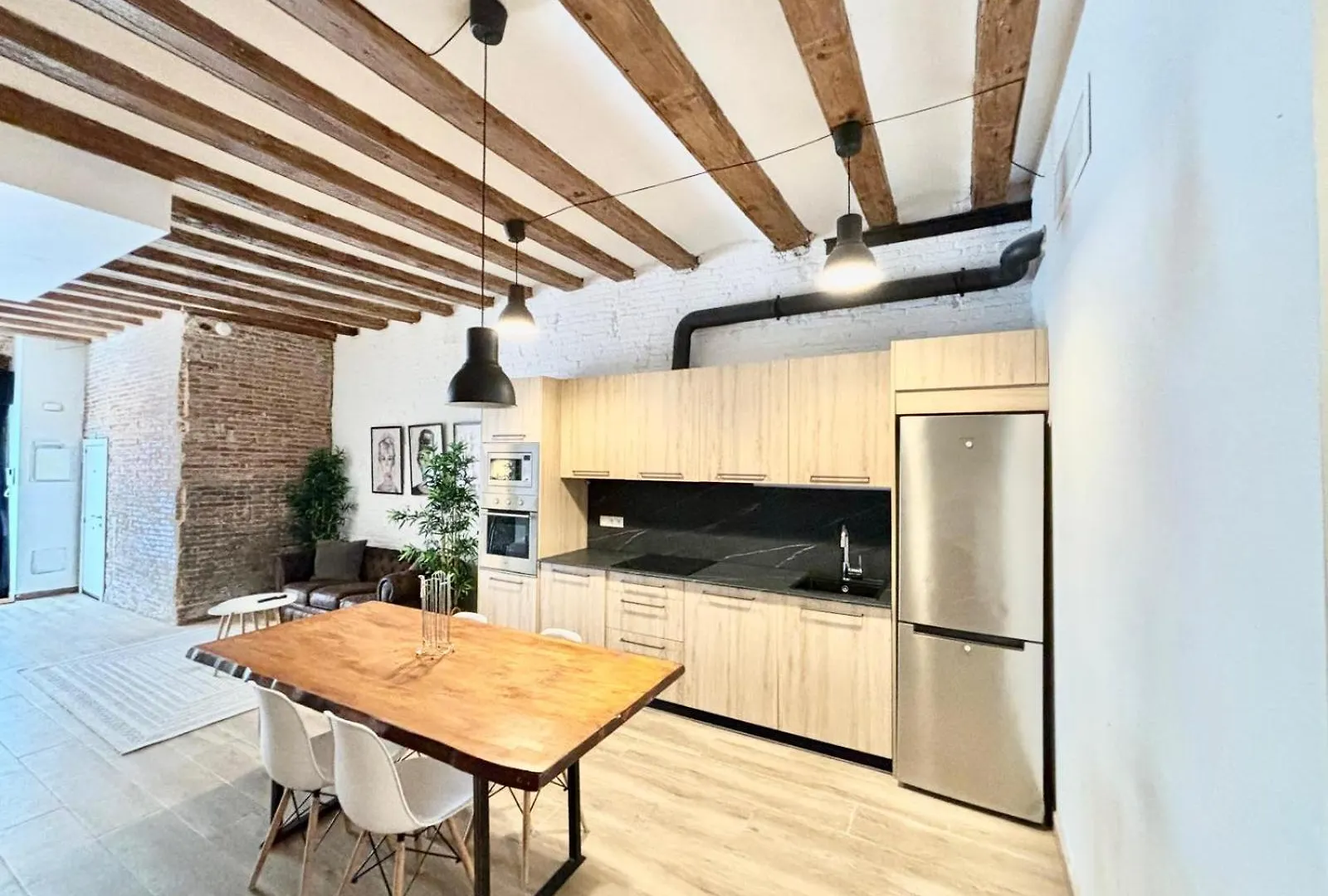 ברצלונה Piso Con Dos Habitaciones Con Camas Dobles Y Terrazas En El Poblenou דירה